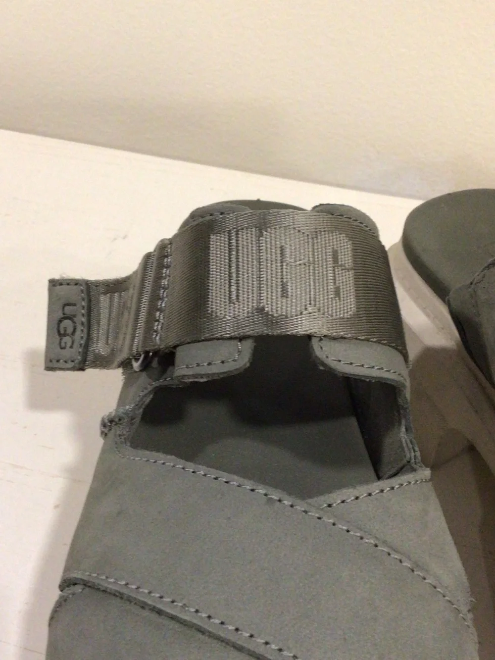 UGG Olive Green Platform Strap Sandals